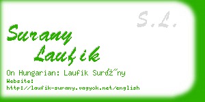 surany laufik business card